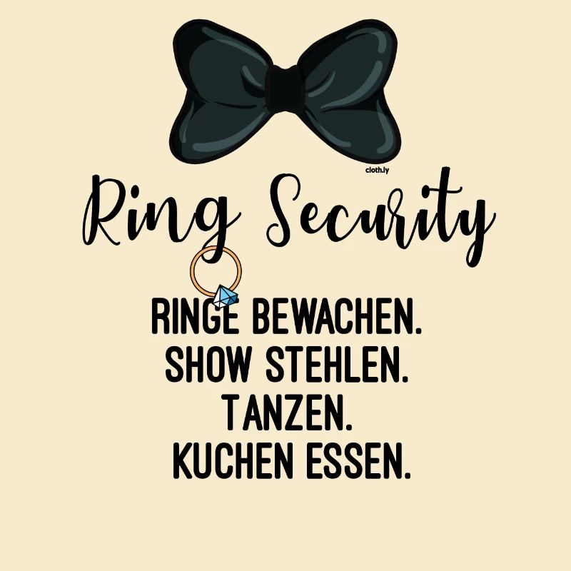 Ringträger Ring Security Hochzeit JGA