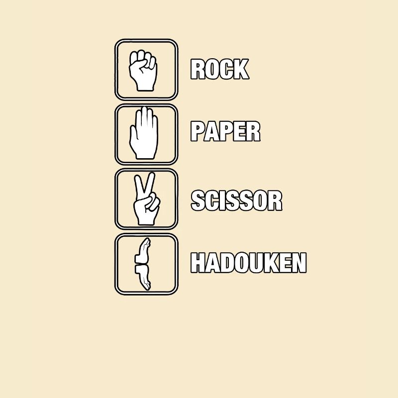 Hadouk de ciseaux de papier de roche