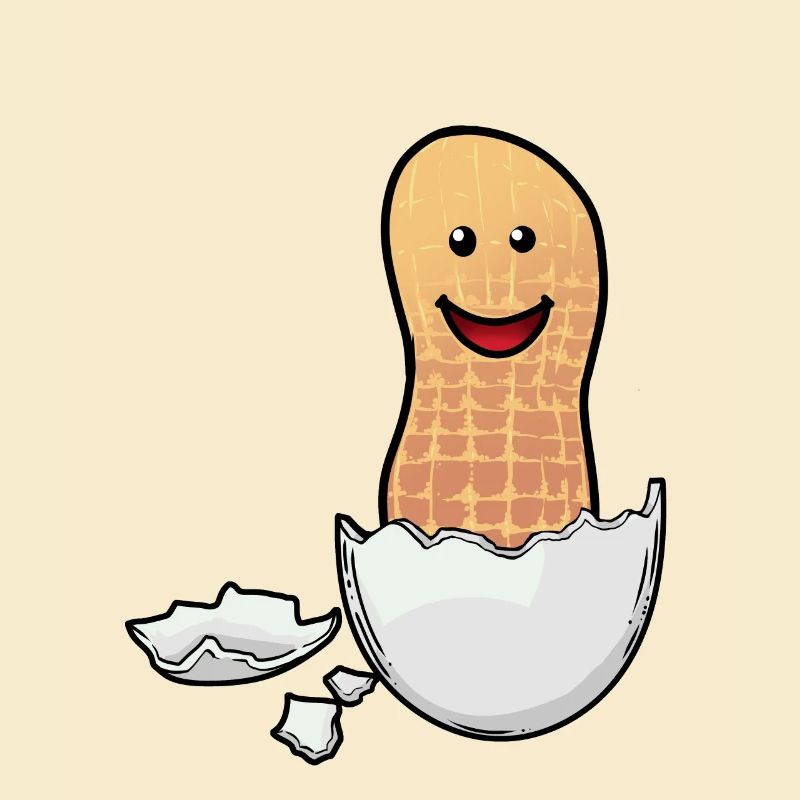 Peanut Baby EggShell Fantasy Happy Easter Egg