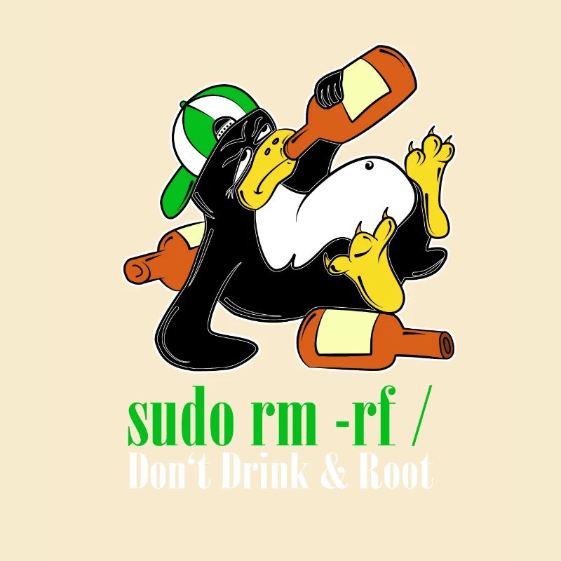 Linux Penguin Sudo Admin Funny Computer Science PC Nerd