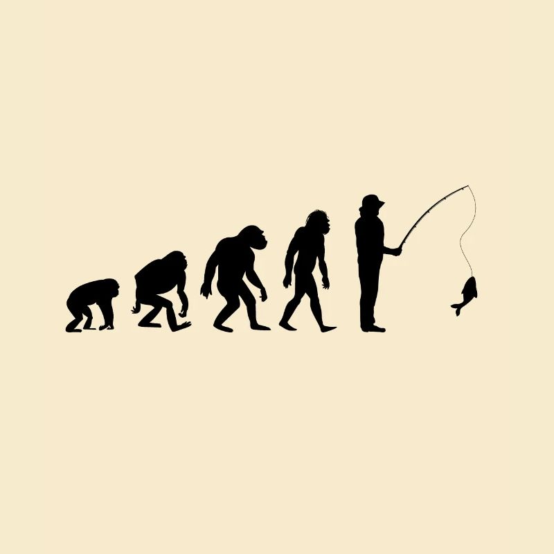 Die Evolution des Fischers Angeln