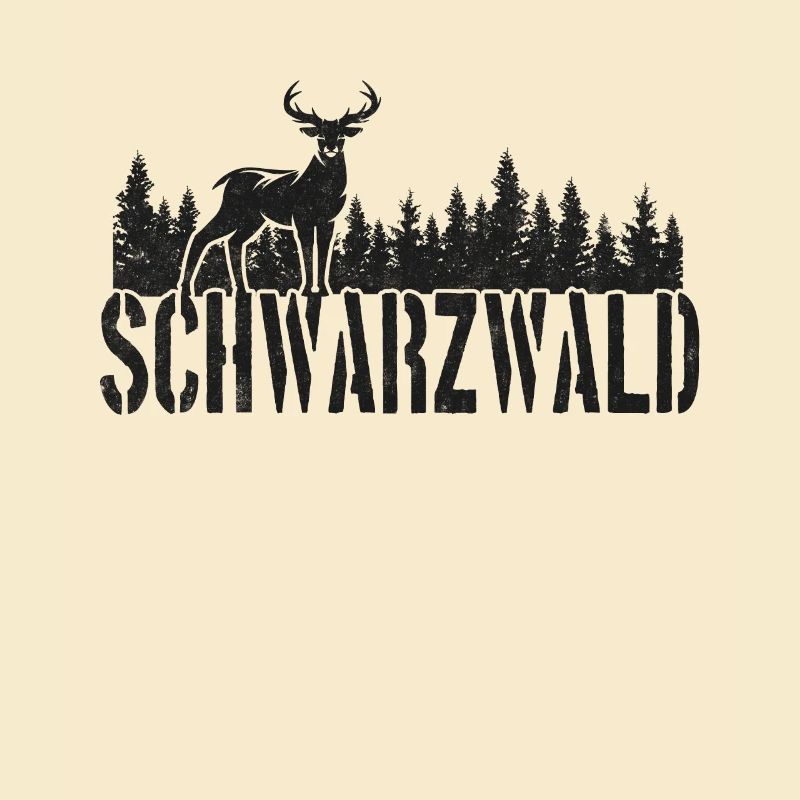 Schwarzwald Hirsch Wald