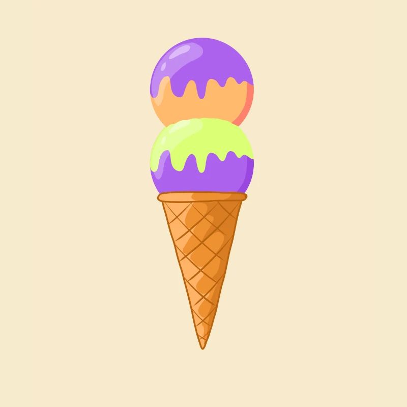 Cornet de crème glacée 8