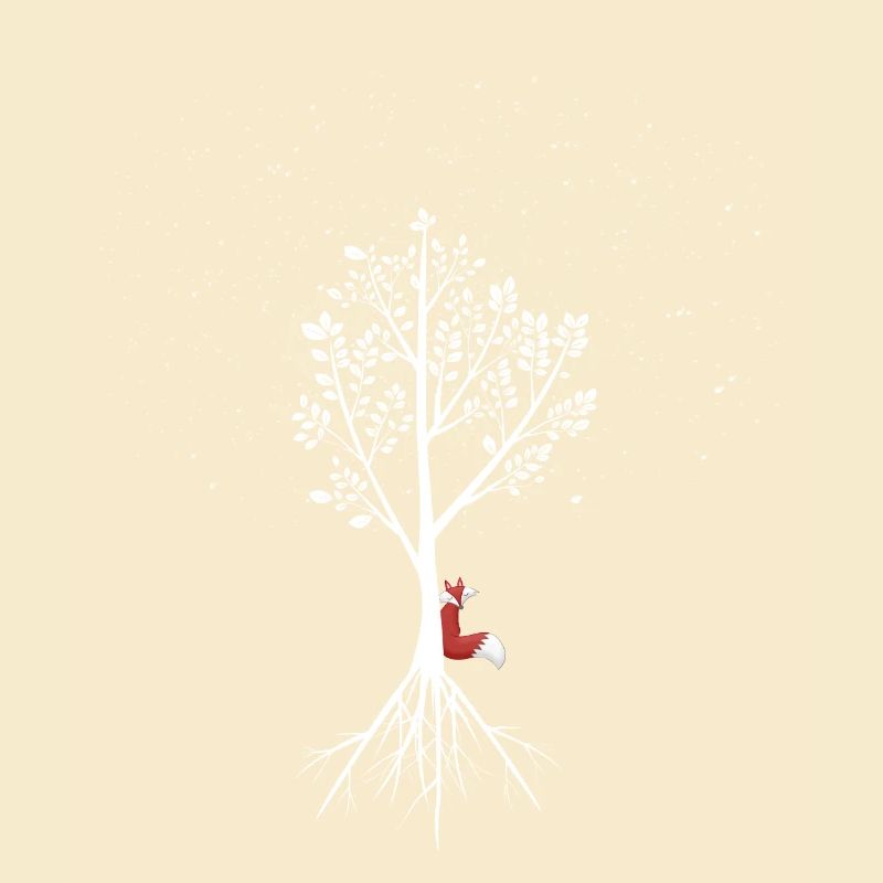 Willow with fox and roots