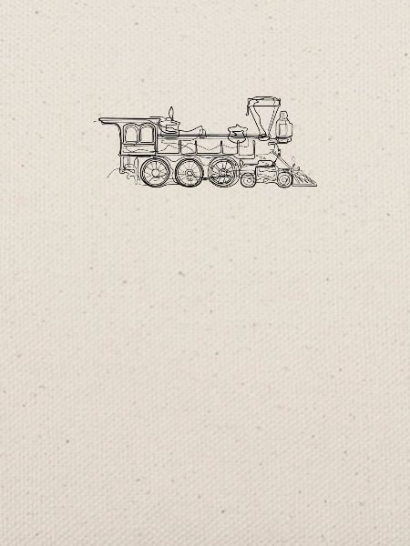 Lokomotive Zug - one line drawing