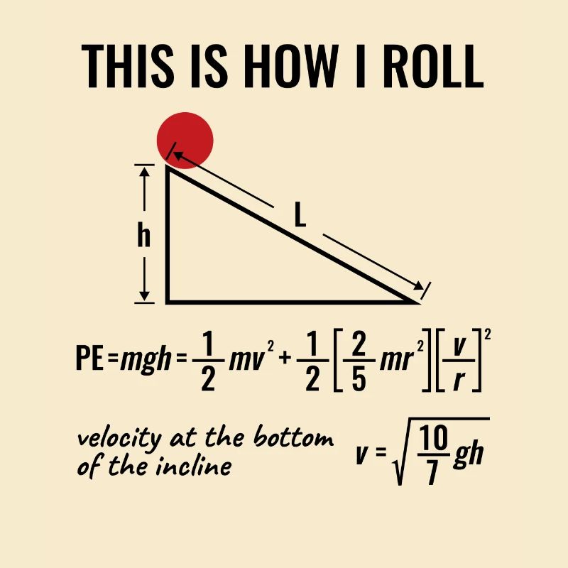 Funny Physics Design - This is How I Roll