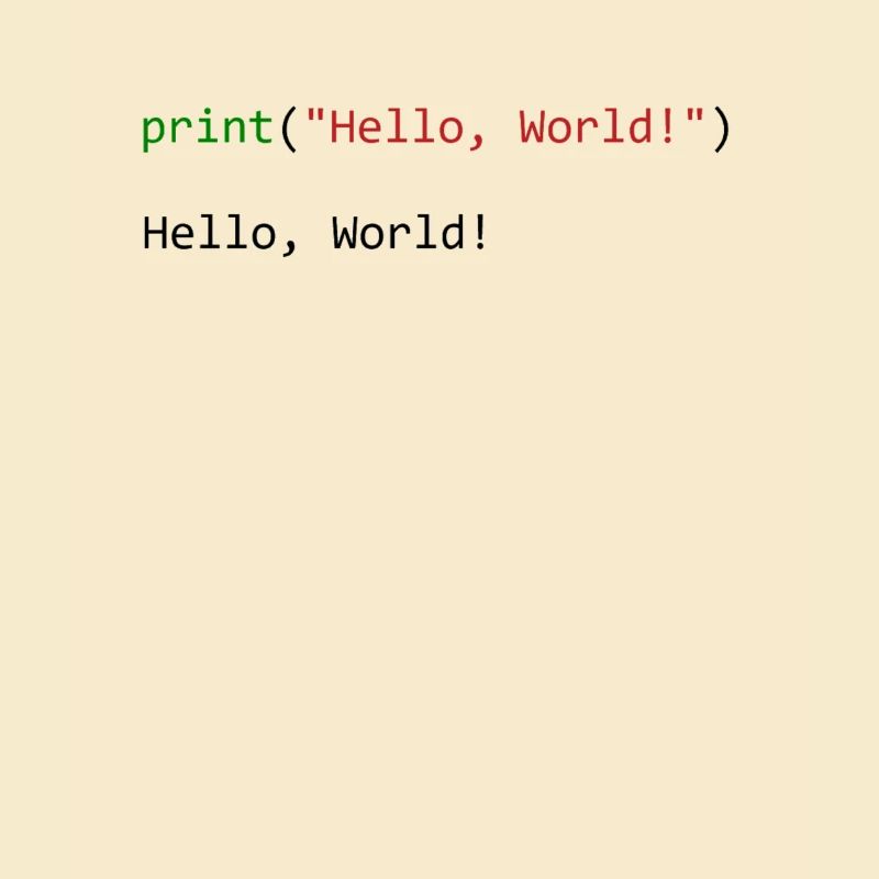 Programmeur de python cadeau Hello World