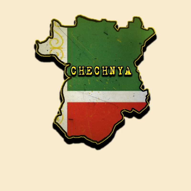 Chechnya Map, Chechen Flag, Chechnya