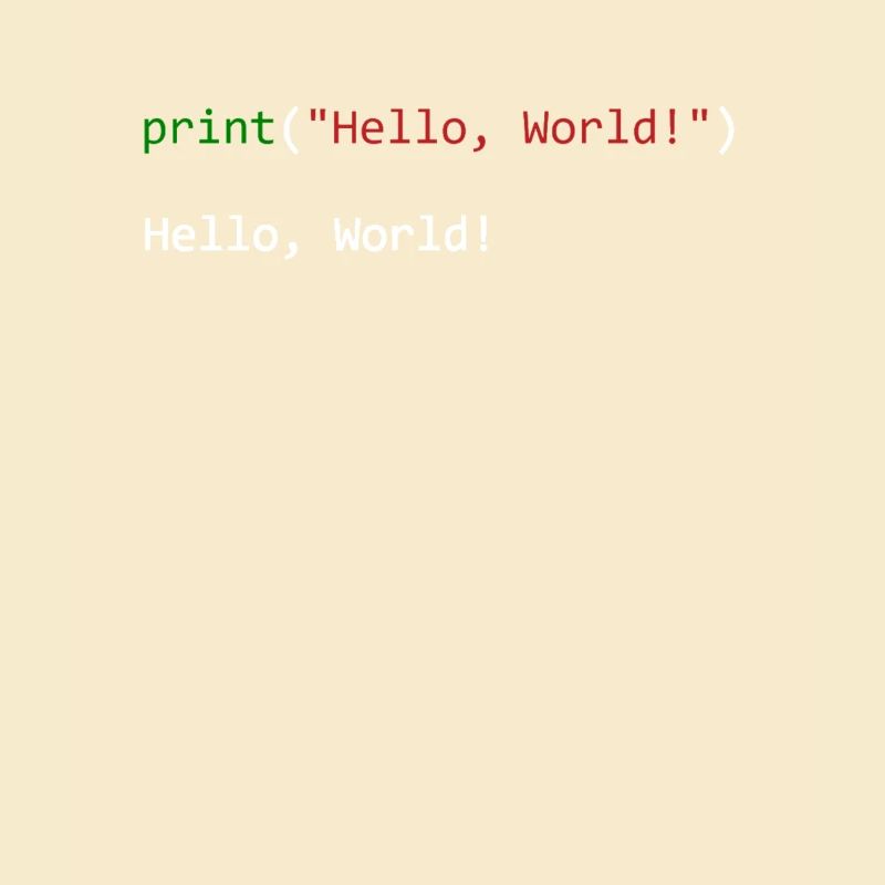 Hello World lustiges Geschenk Python Programmierer