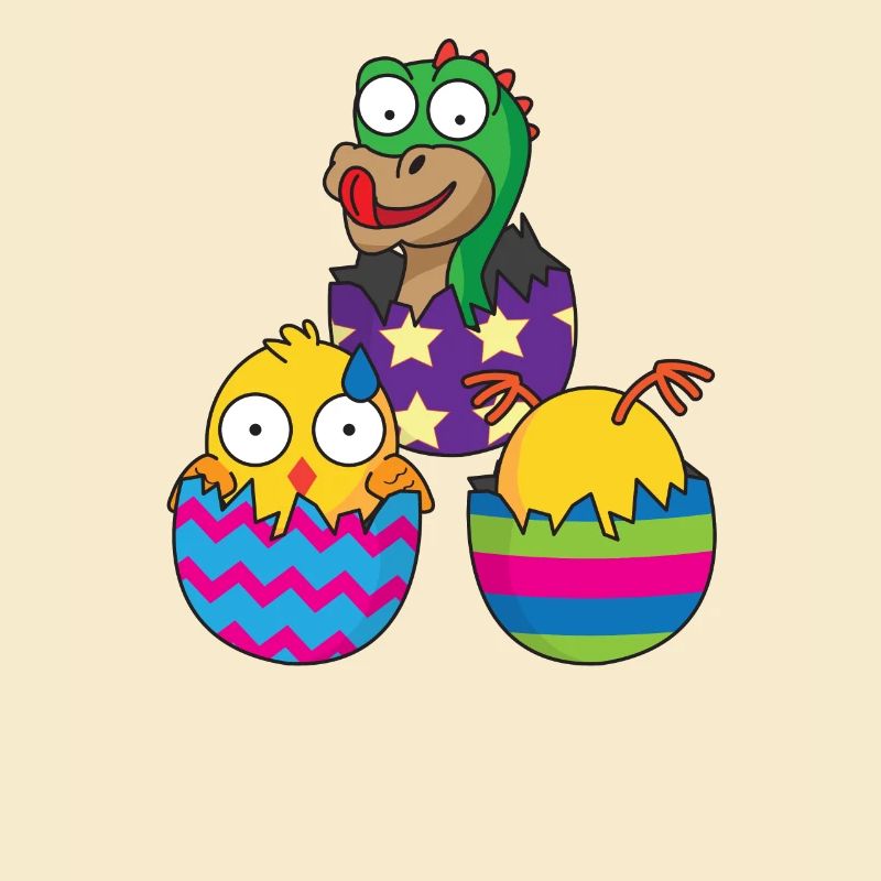 Easter eggs Easter surprise chick Easter