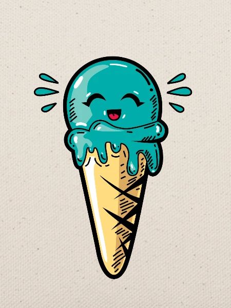 Kawaii Eis Eiskugel