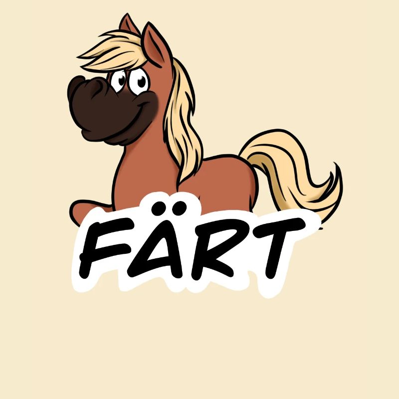 Pferd Färt Spruch lustig Witz Comic Tier