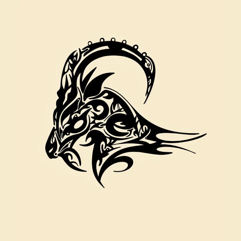 Widder Steinbock Schafbock mit Hörnern