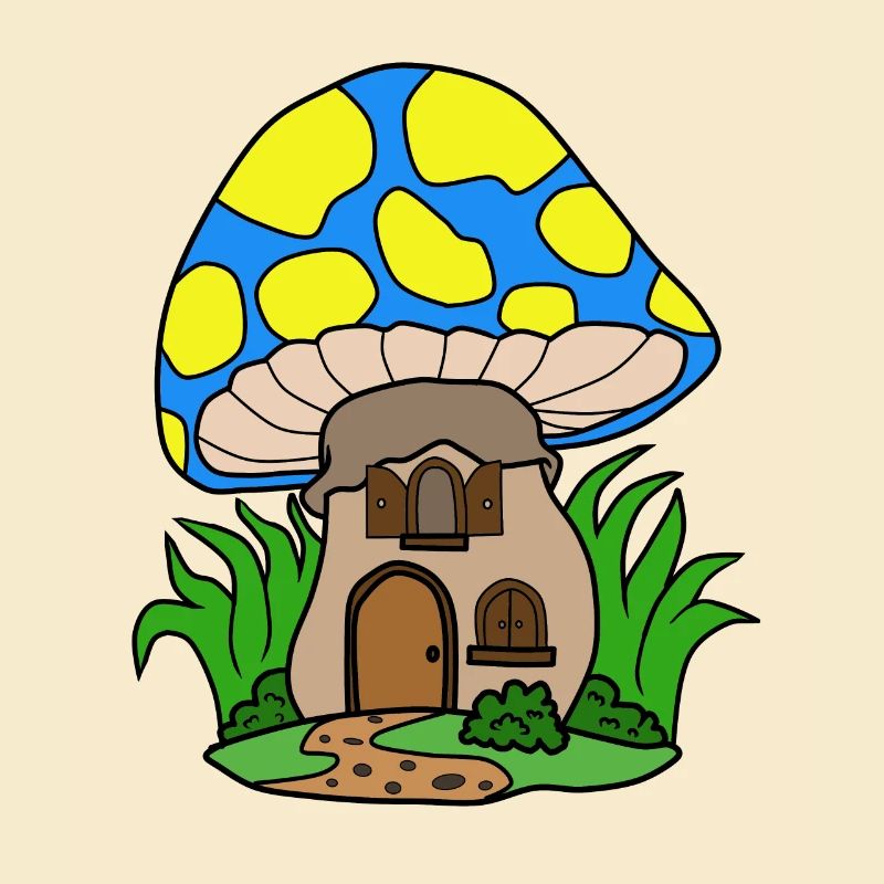 Champignon maison une maison en champignon