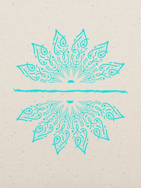 Lotus Blume Unalome Yoga Meditation