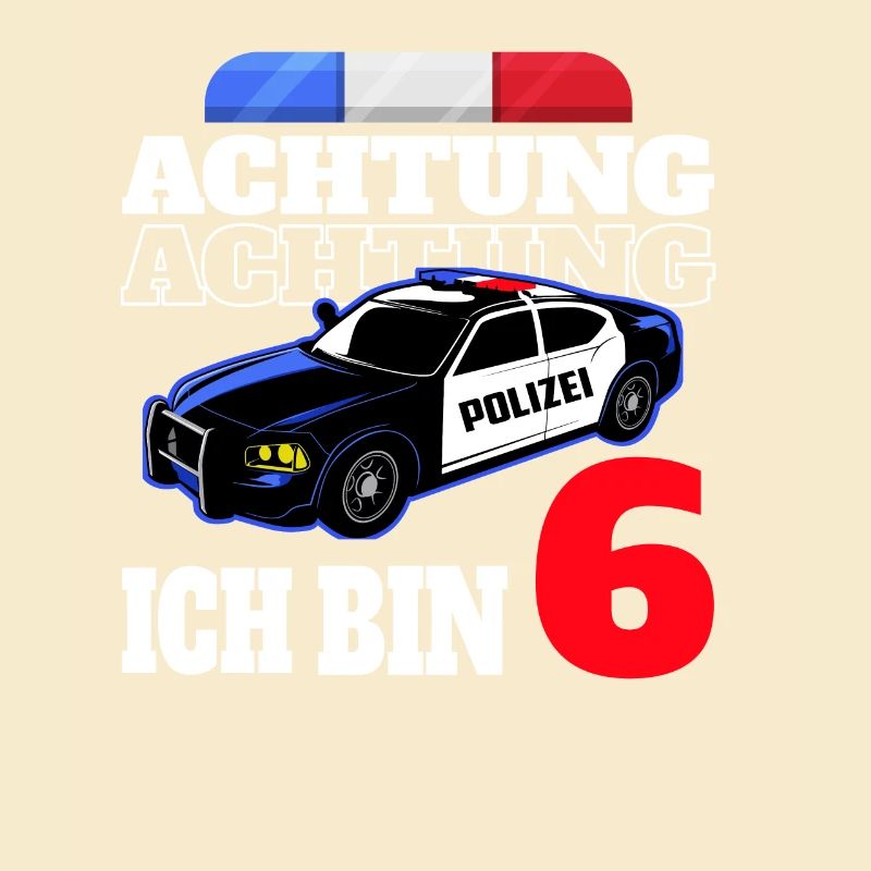 6 Geburtstag Polizei Polizeiauto Junge Geschenk