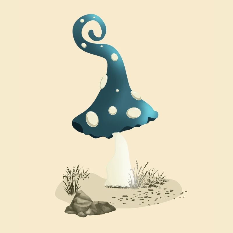 Magic mushroom with pixie cap