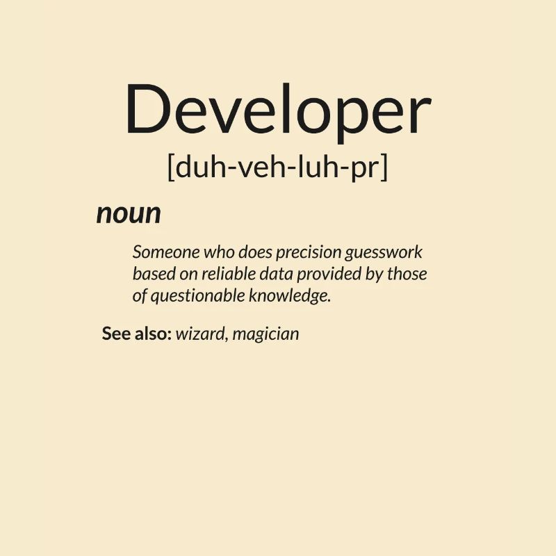 Funny Developers Gift Developer Definition Gift