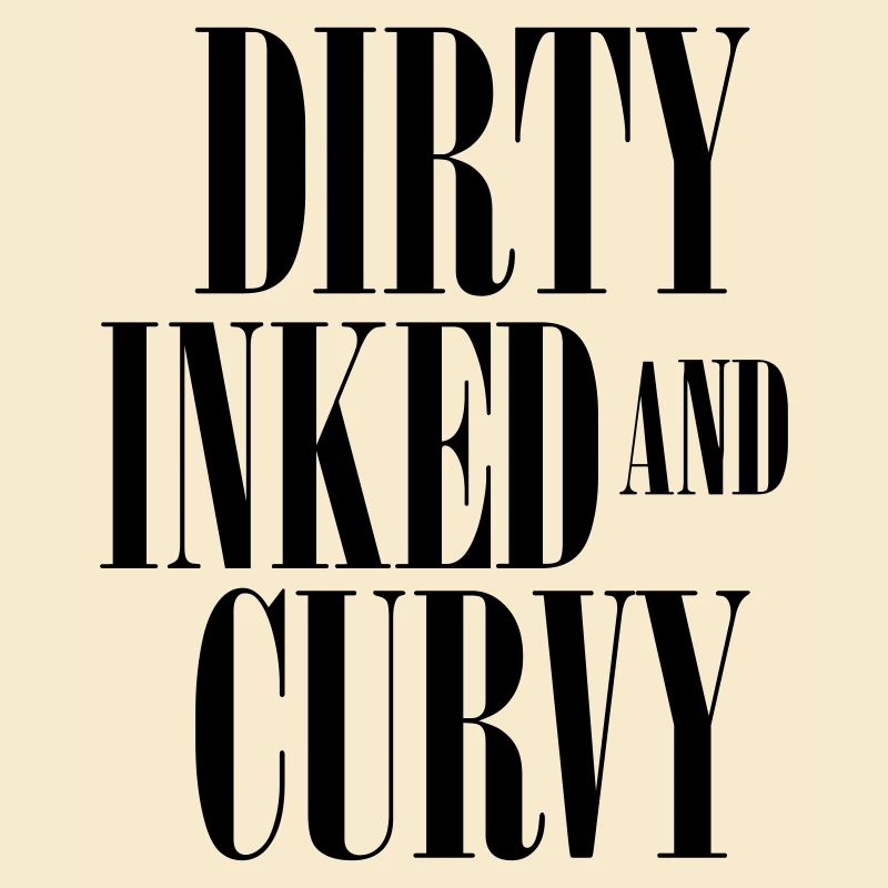 Schmutzig eingefärbt und kurvig