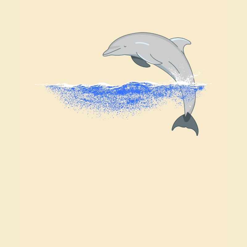 Conception de dauphins sautant