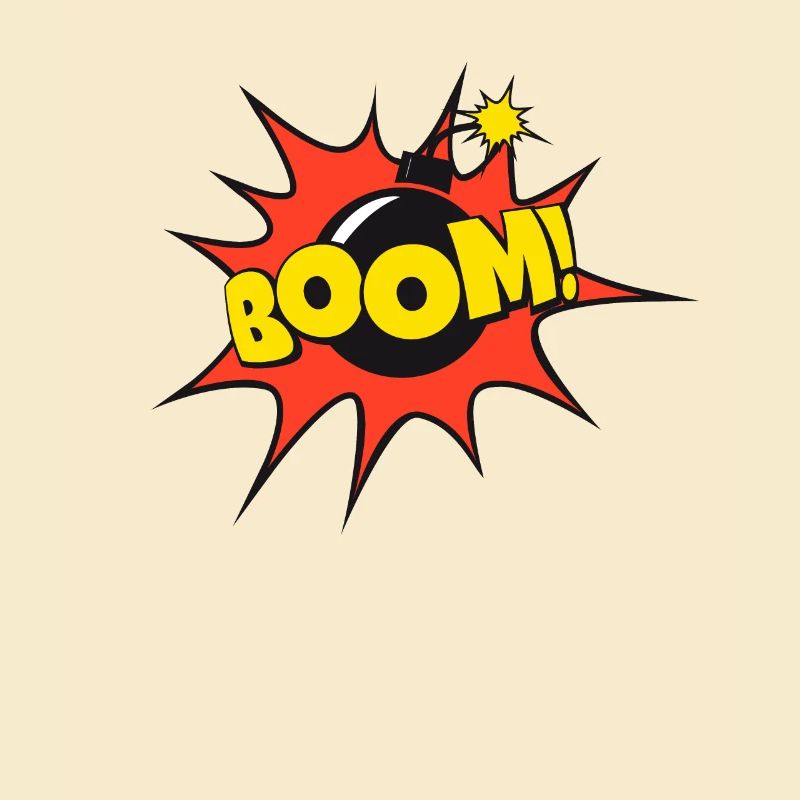 Comic speech bubble speechbubble boom bomb!