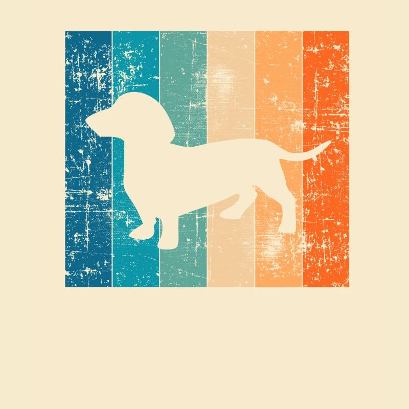 Idée cadeau teckel teckel rétro teckel chiot