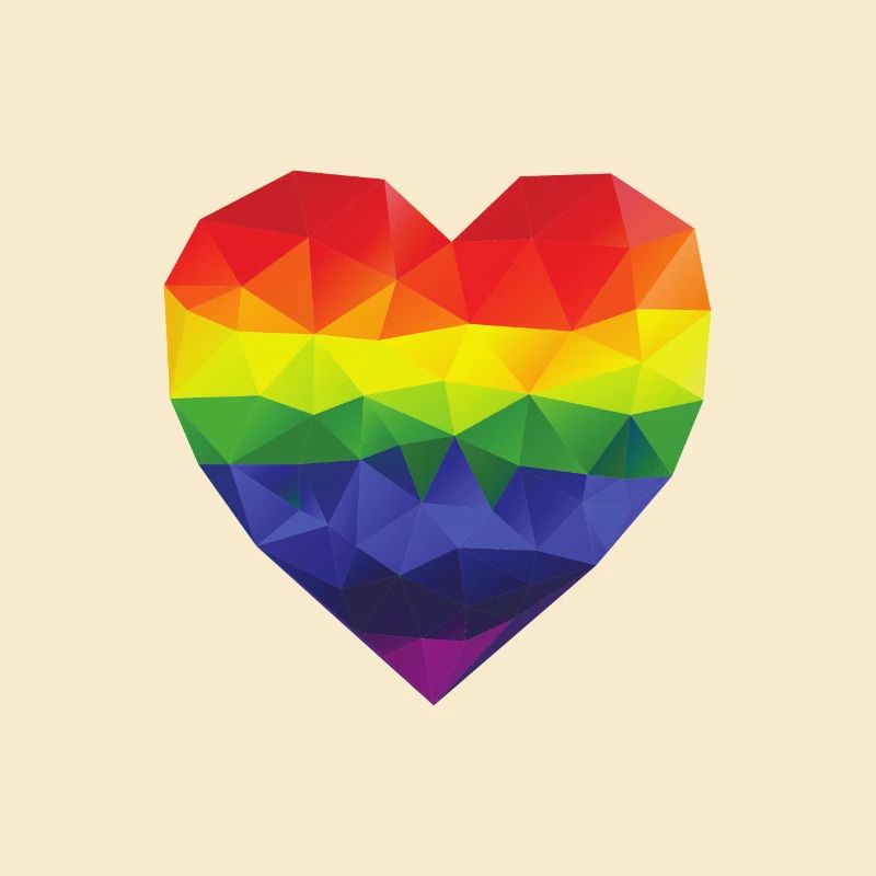 regenbogen herz