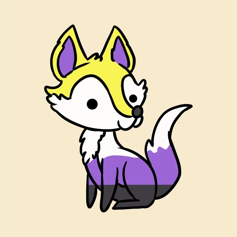 Nonbinary Fox Nonbinary Pride