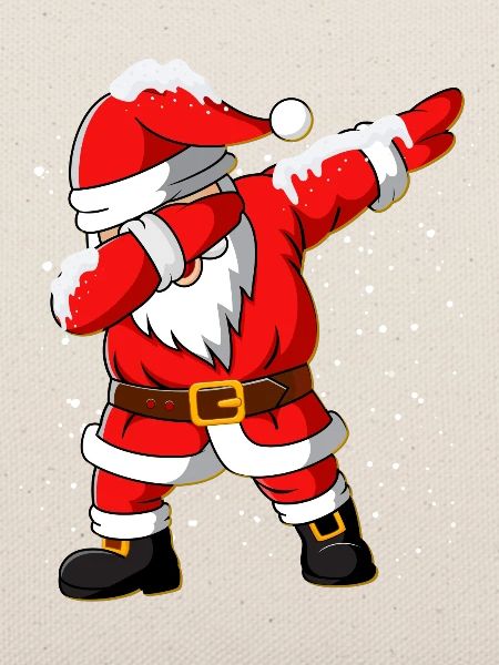 Weihnachtsmann tupfen Weihnachten