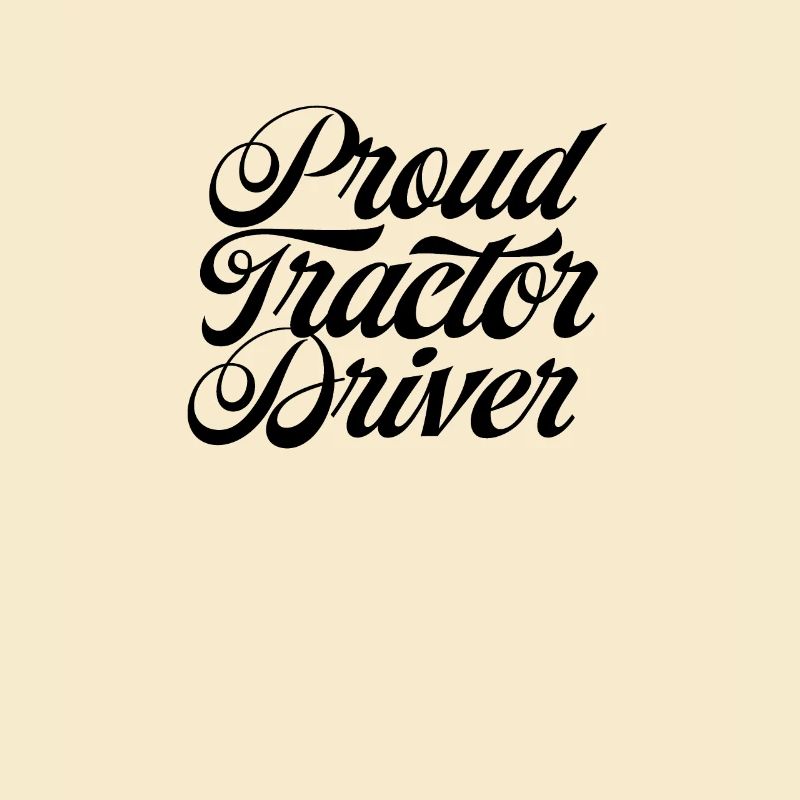 Stolzer Traktorfahrer Traktor Trecker