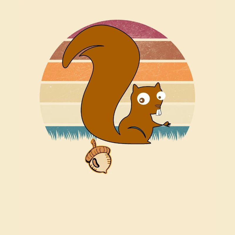 Lustiges Eichhörnchen Nuss Geschenk