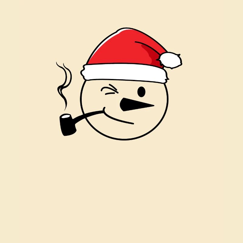 Jeezy Snowman Pipe Smoking Meme Santa Hat