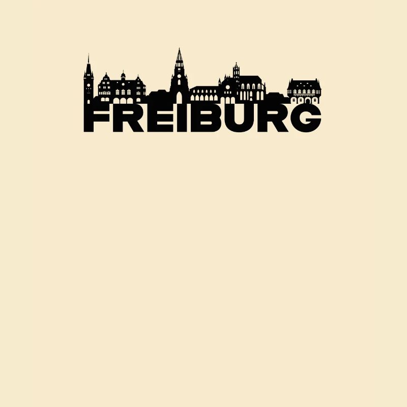 Freiburg Deutschland Skyline Geschenkidee