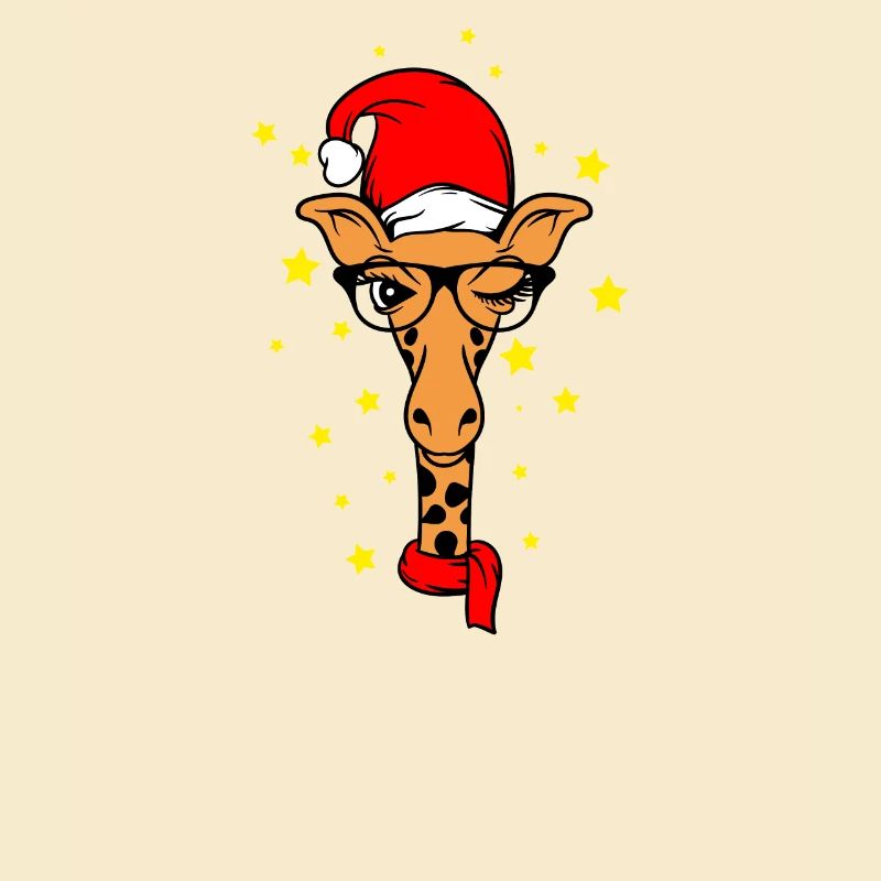 Weihnachtsgiraffe Santa Giraffe