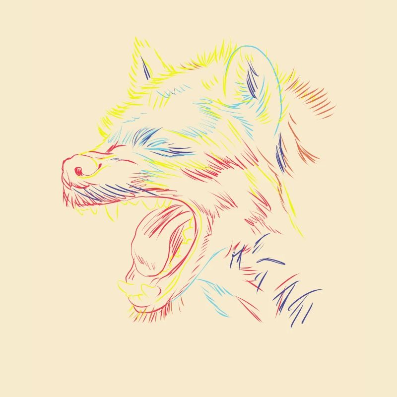 Scribble Hyena