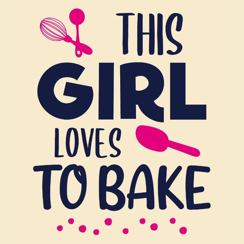Baking girl saying baker bakery gift