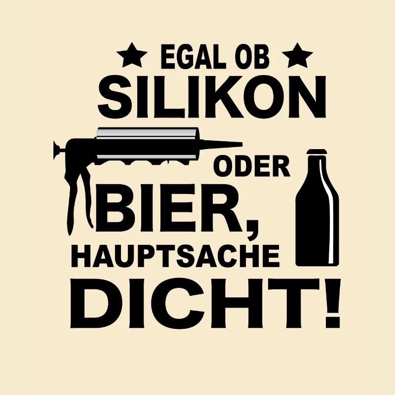 Handwerker Witze Silikon oder Bier Meme Geschenk