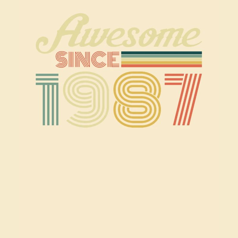 Awesome since 1987 Birthday Vintage Gift