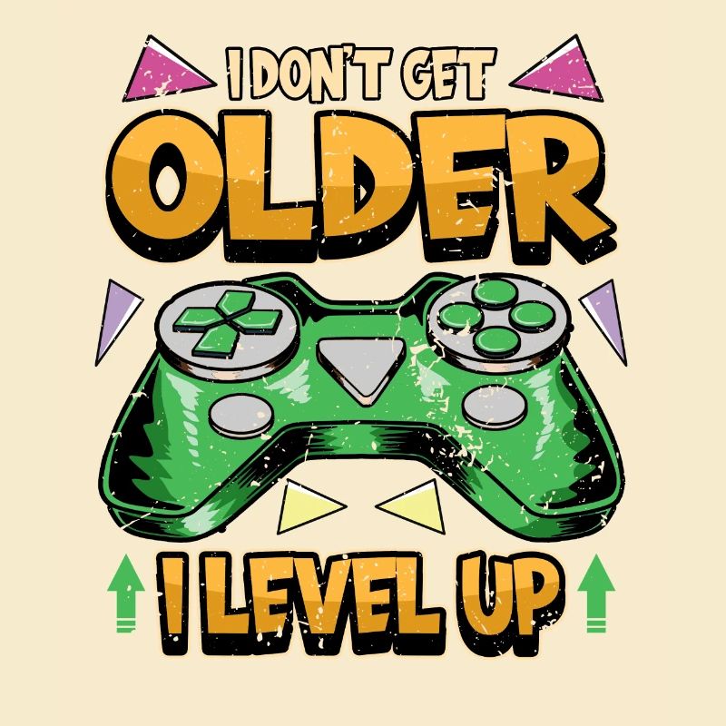 Gamer PC Videogames Controller Spruch Geschenk