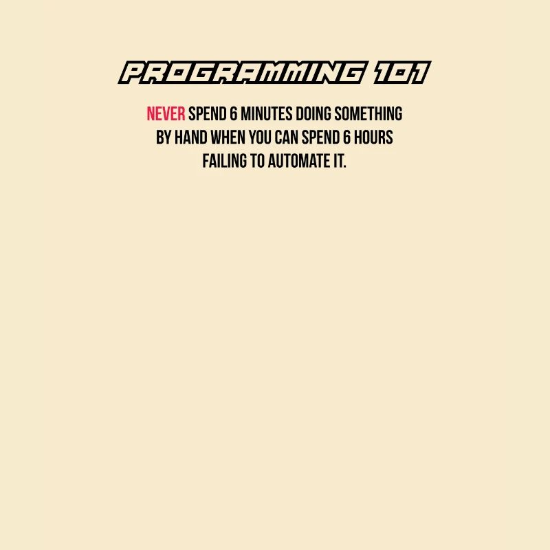 Funny automation, programming, computer science