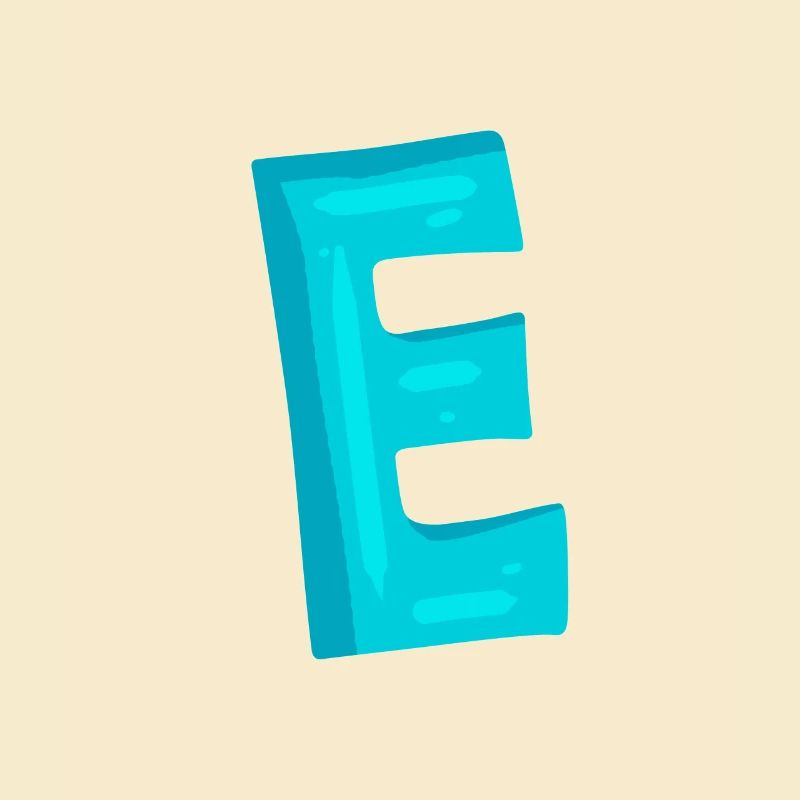 Initial letter E letter