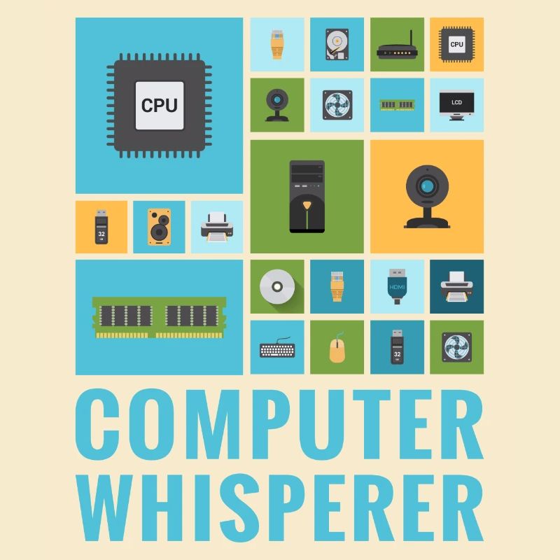 Ordinateur Whisperer Funny IT Tech Support Help Desk