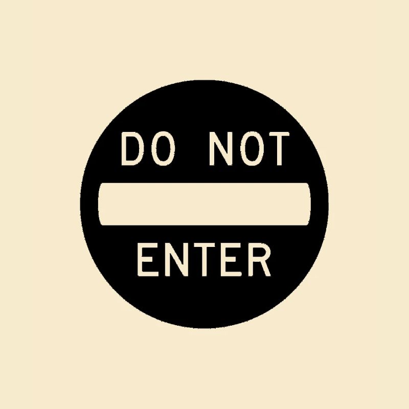 Do not enter Einbahnstraße Stop Schild Lustig