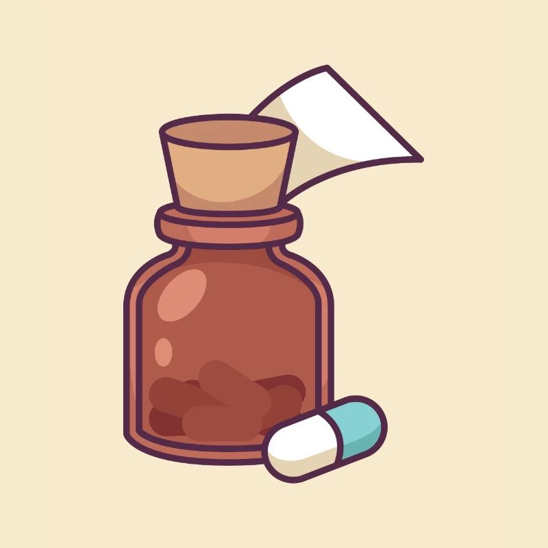 Bouteille de médecine