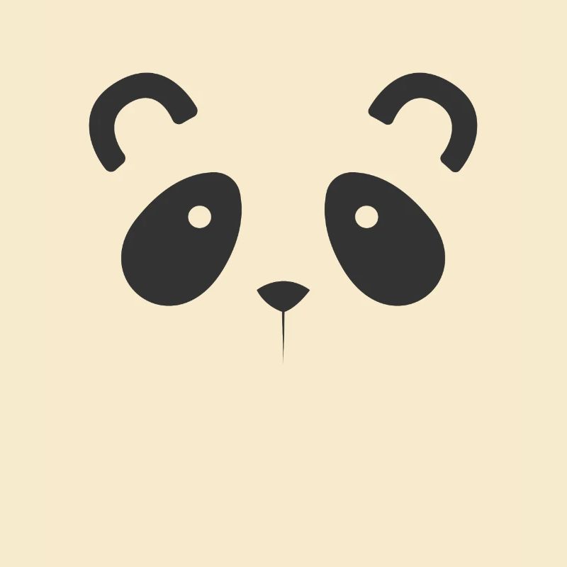 Pandabär Gesicht Kopf