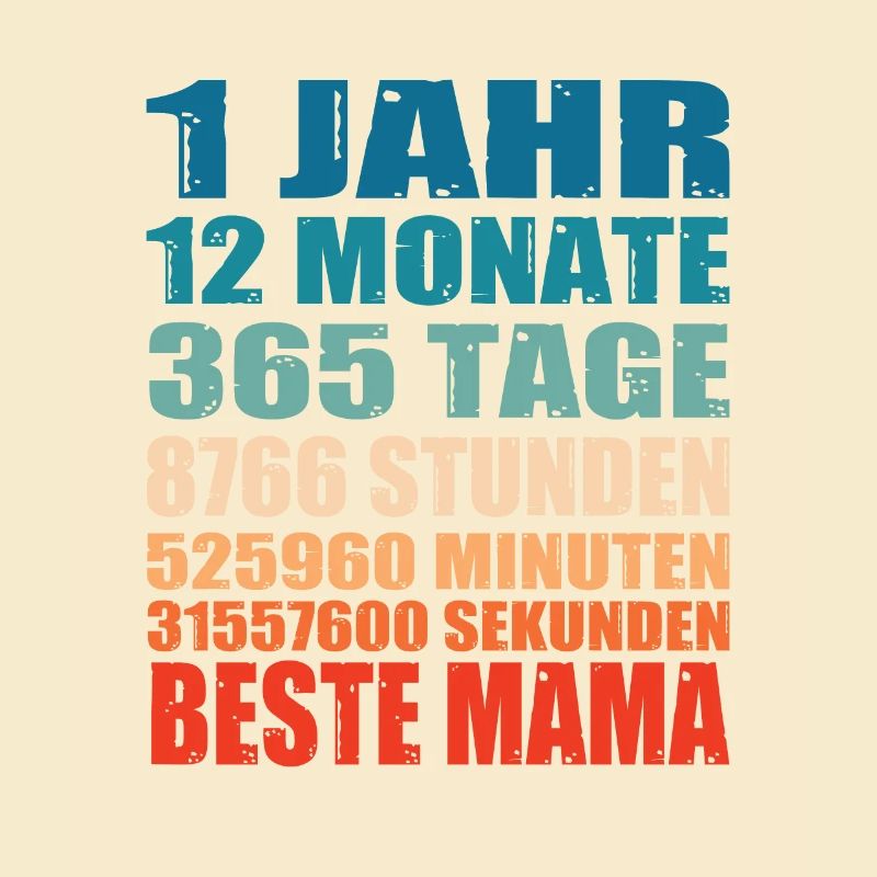 1 Jahre Beste Mama Spruch Muttertag Geschenk