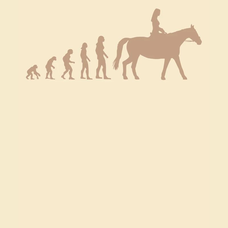 Equestrian Horse Evolution Funny Gift