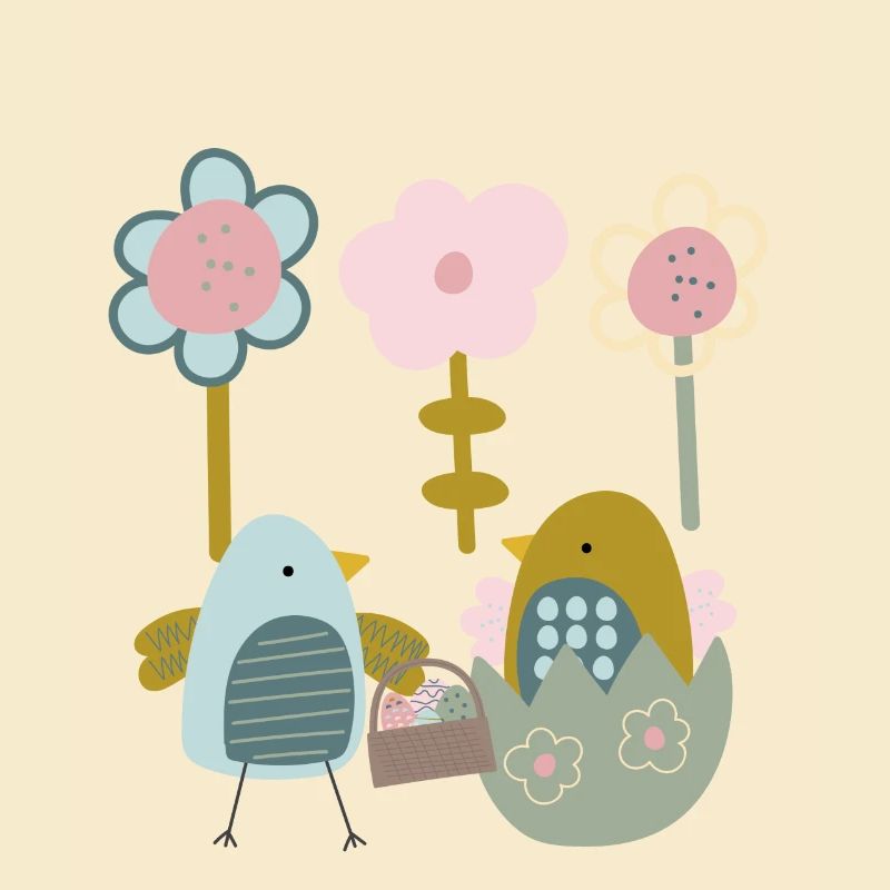 Easter Chick Spring Spring Flowers Nature Spring