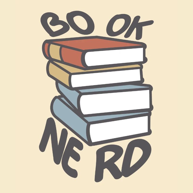 Book Nerd Book Stack