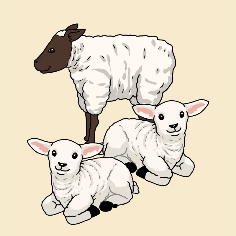 Sheep Sheep Ungulates Lamb Easter Mutton Herd